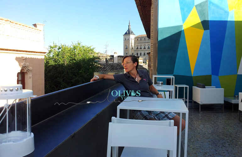 Terraza del nuevo espacio gastronómico Mercado de San Agustín en Toledo